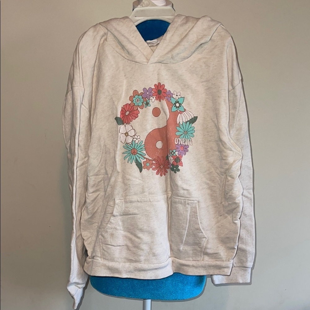 O'Neill Cream Floral Graphic Hoodie